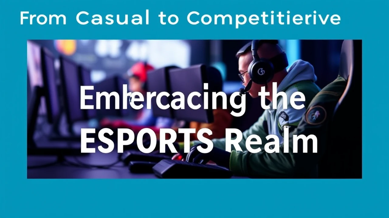 From Casual to Competitive: Embracing the Esports Realm: A Guide for Gamers