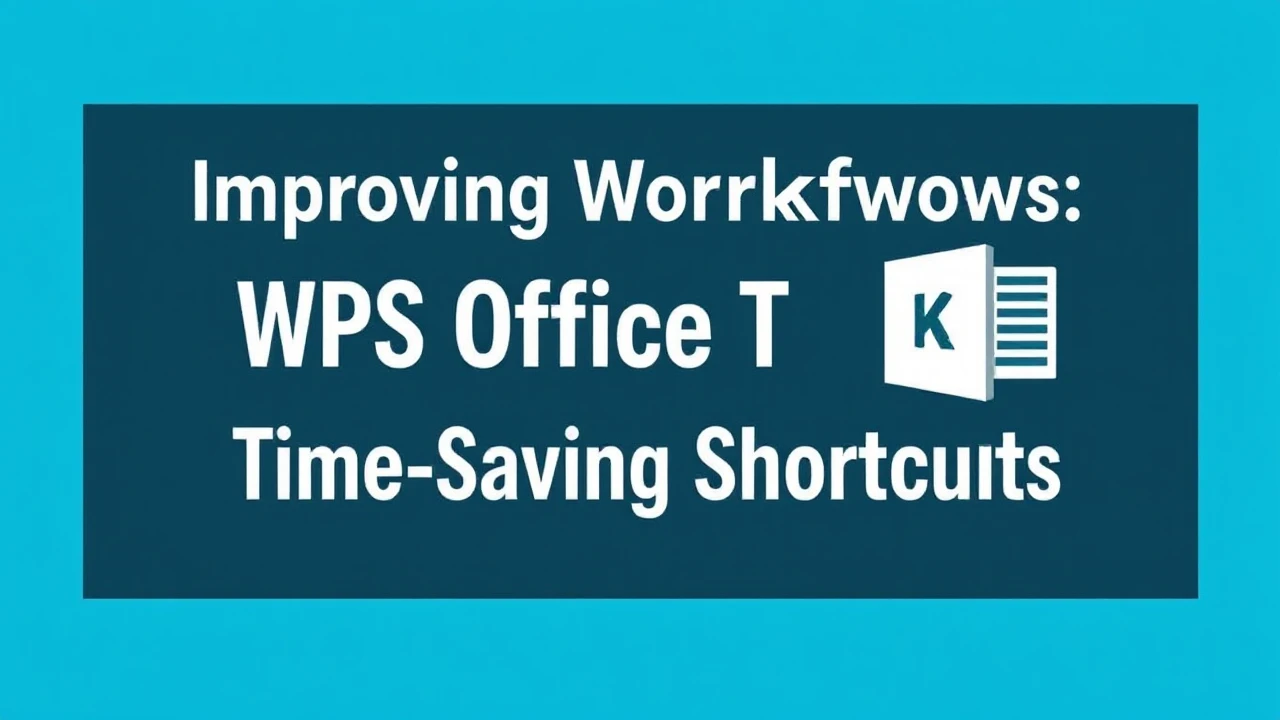 Improving Workflows: WPS Office Tools Time-Saving Shortcuts