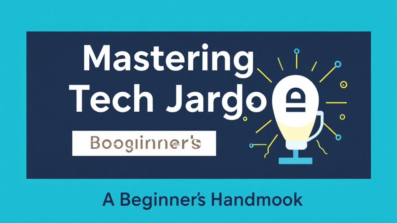 Mastering Tech Jargon: A Beginner's Handbook