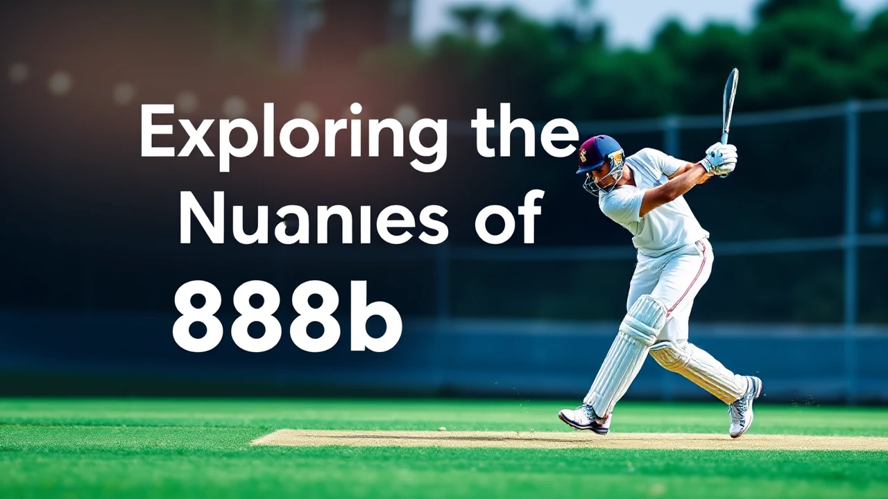Exploring the Nuances of 888b Cricket