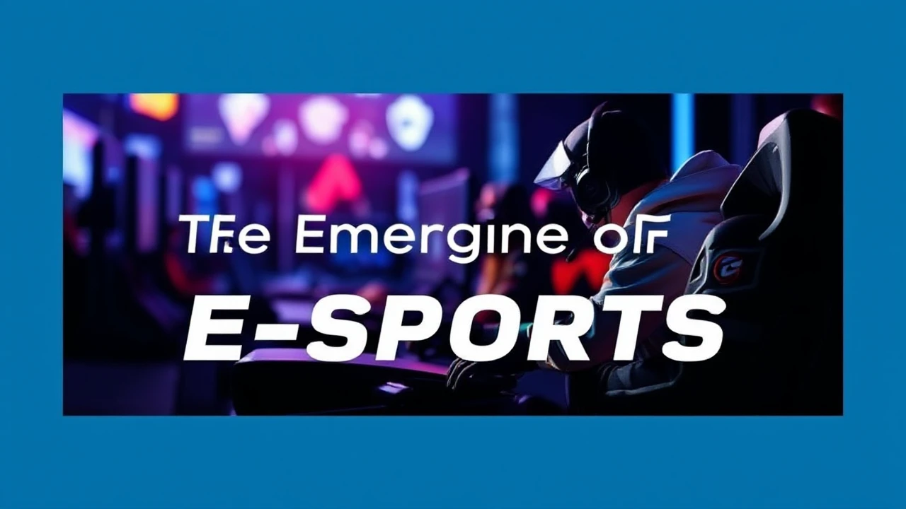 The Emergence of E-Sports: Peering into the Upcoming Era of Professional Gaming