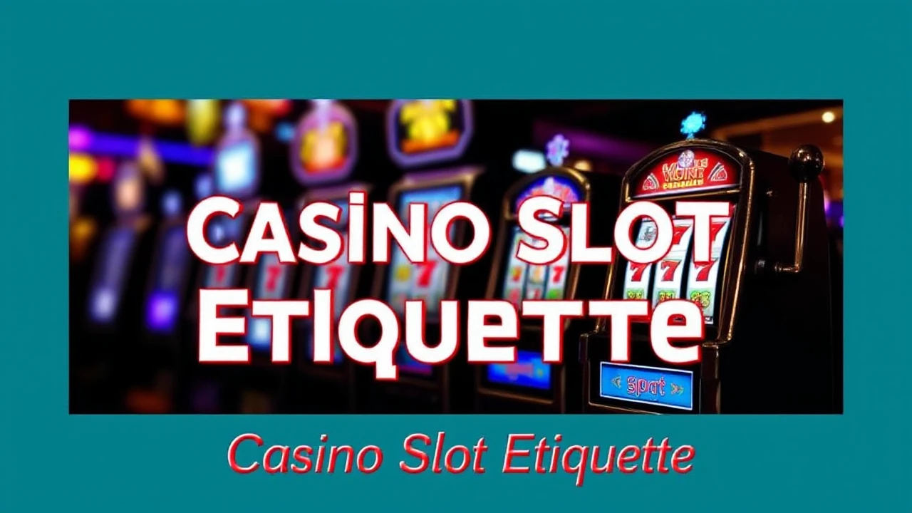 Understanding the Art of Casino Slot Etiquette