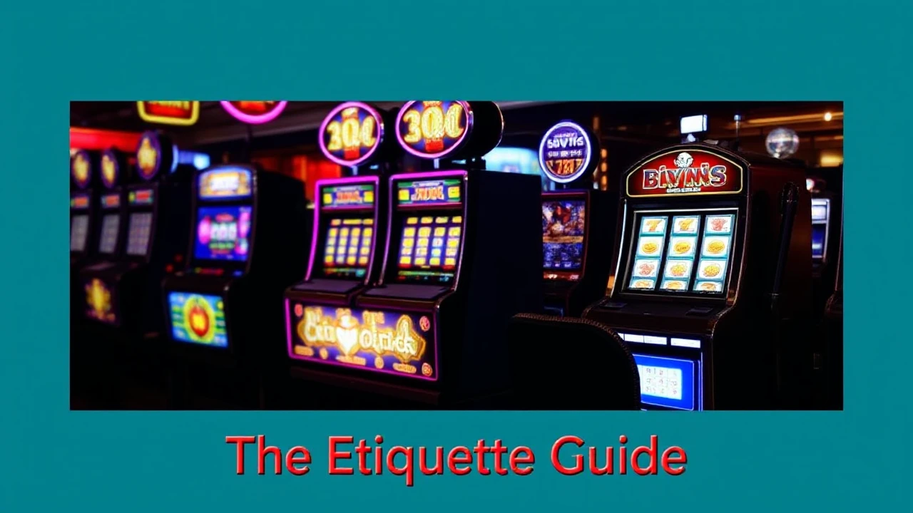 The Etiquette Guide for Using Slot Machines in Casinos