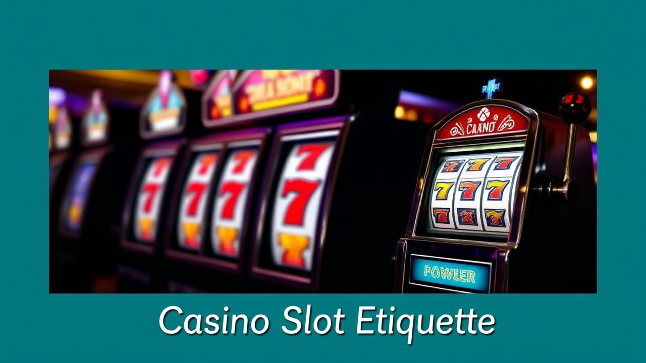 Mastering the Art of Casino Slot Etiquette
