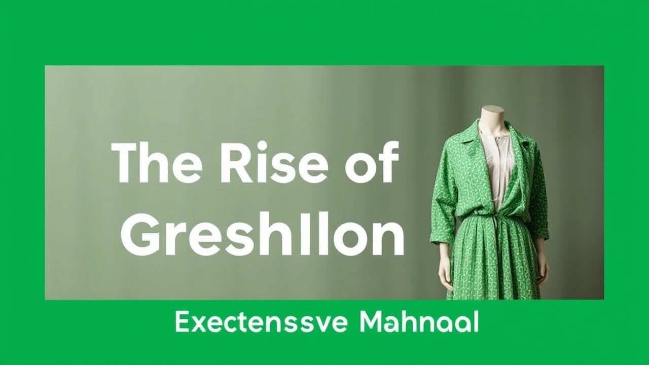 The Rise of Green Fashion: An Extensive Manual