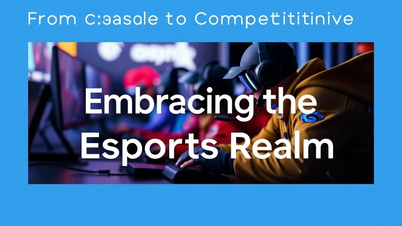 From Casual to Competitive: Embracing the Esports Realm: A Guide for Gamers