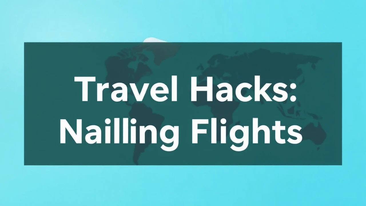 Expert Tips on Travel Hacks: Nailing Cheap Flights