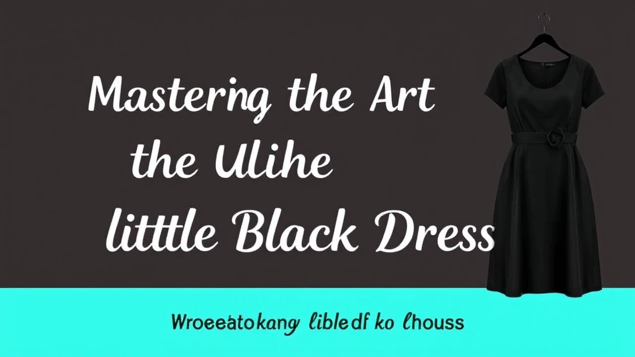 Mastering the Art of Selecting the Ultimate Little Black Dress