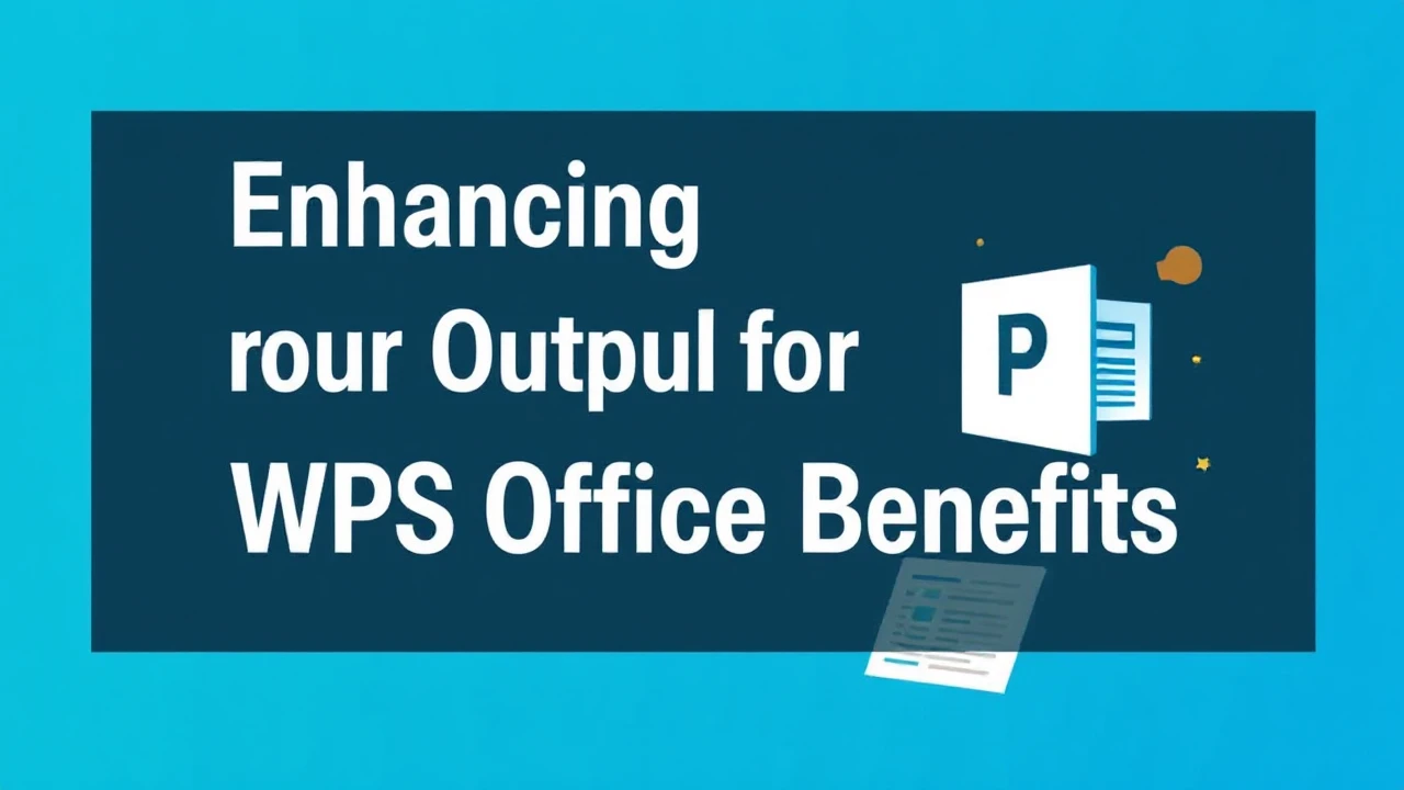 Enhancing Your Output with These WPS Office Benefits