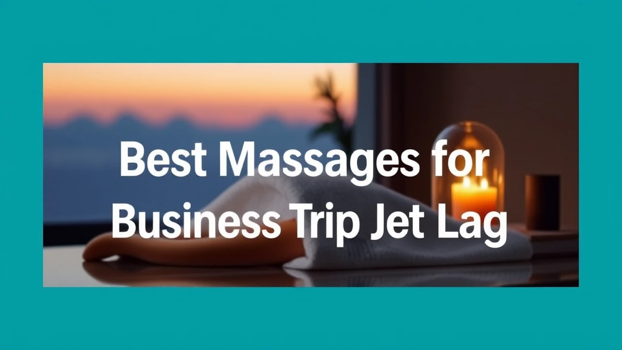 Boost Your Energy Levels: Best Massages for Business Trip Jet Lag