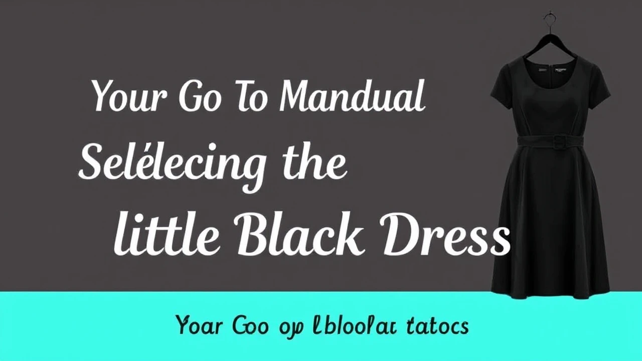 Your Go-To Manual of Selecting the Ultimate Little Black Dress