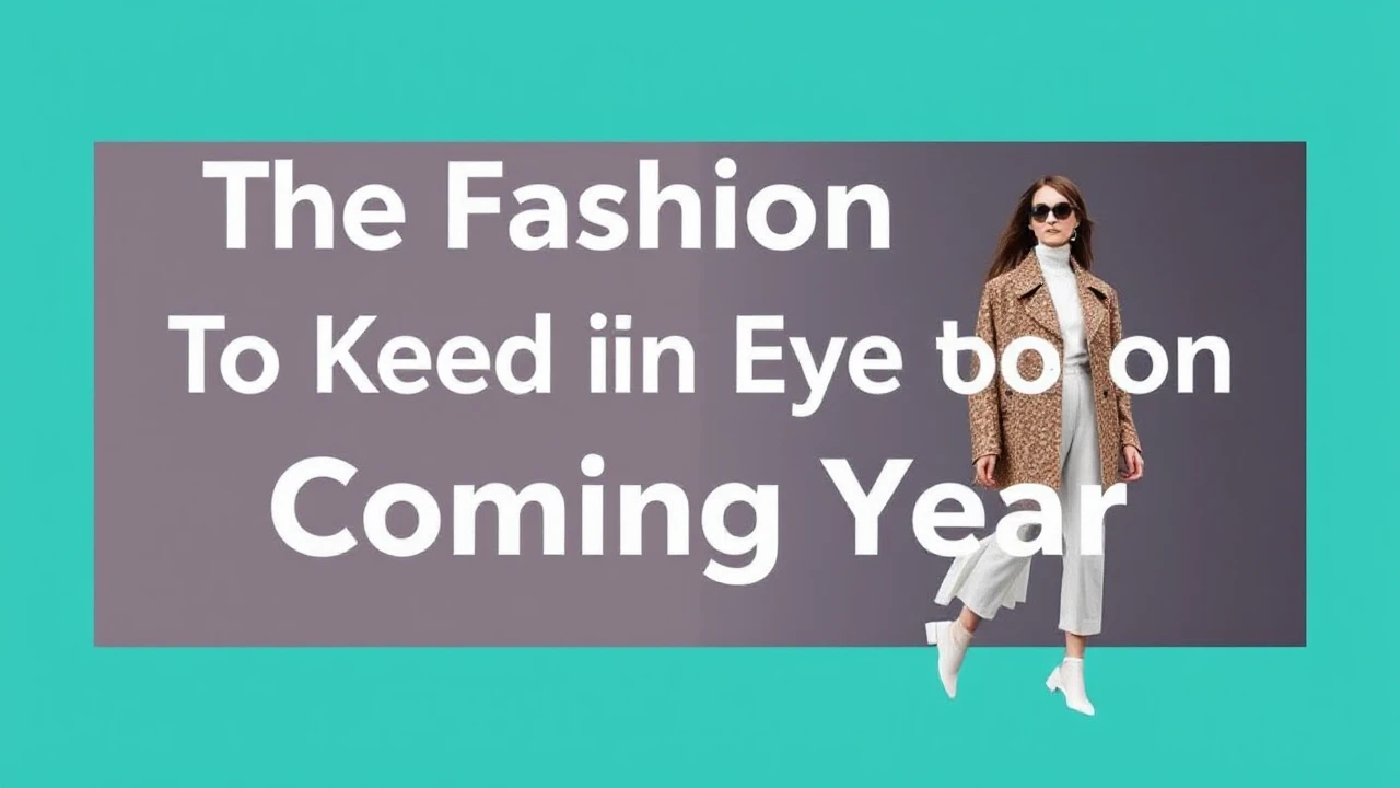 The Fashion Trends to Keep an Eye on in the Coming Year