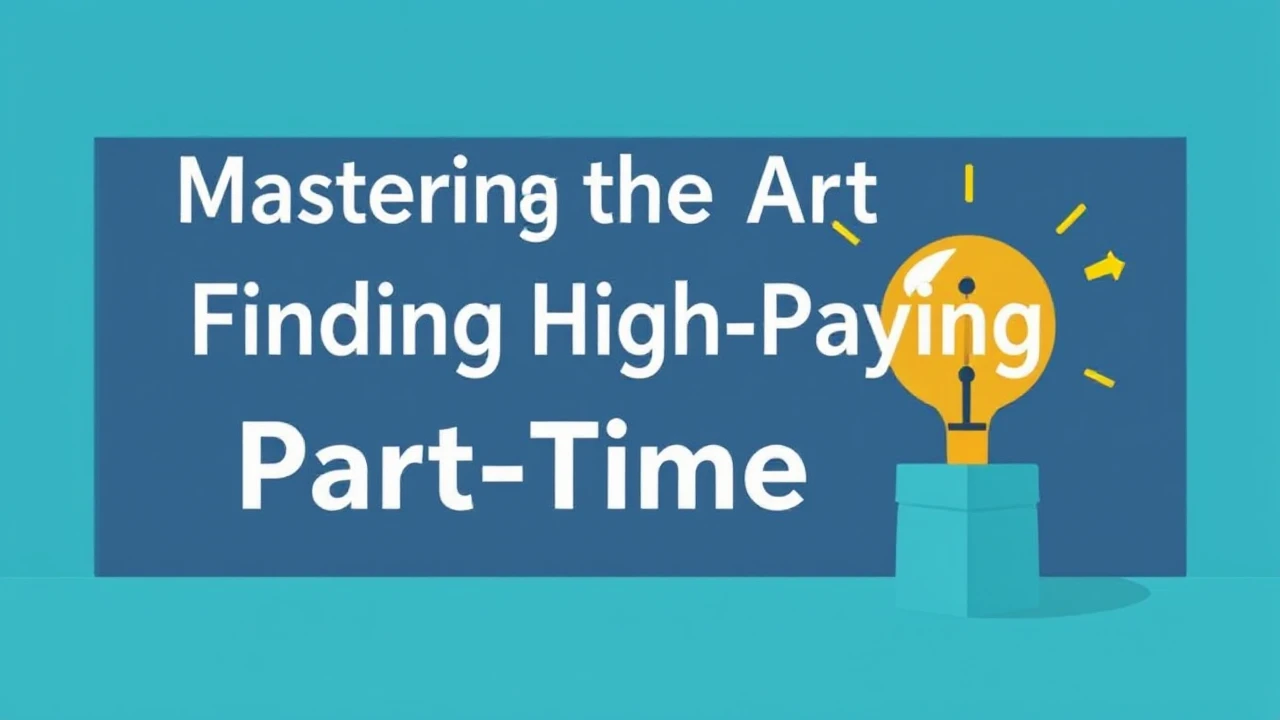Mastering the Art of Finding High-Paying Part-Time Jobs