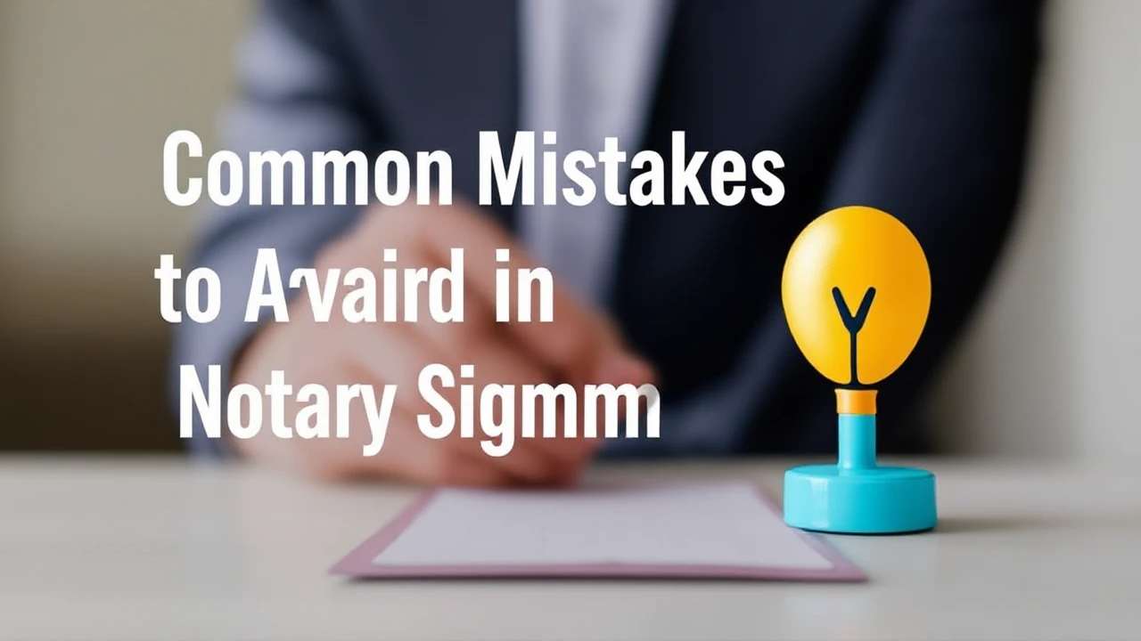 Common Mistakes to Avoid in Notary Signing Agent Services
