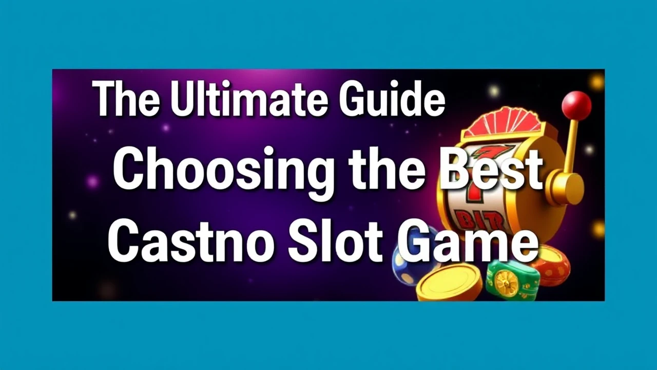 The Ultimate Guide to Choosing the Best Casino Slot Game