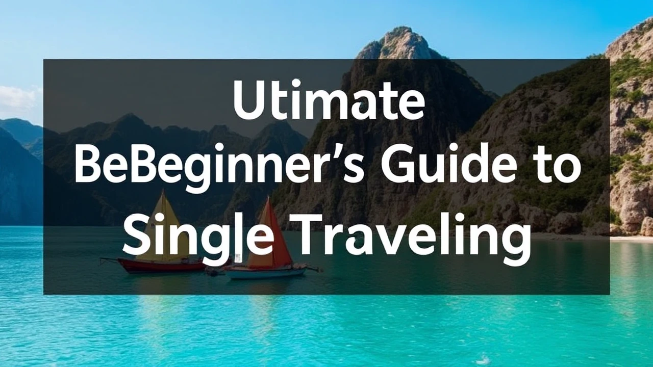 The Ultimate Beginner's Guide to Single Traveling