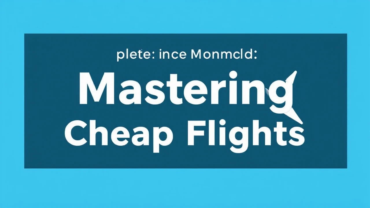 Complete Manual on Scoring Deals: Mastering Cheap Flights
