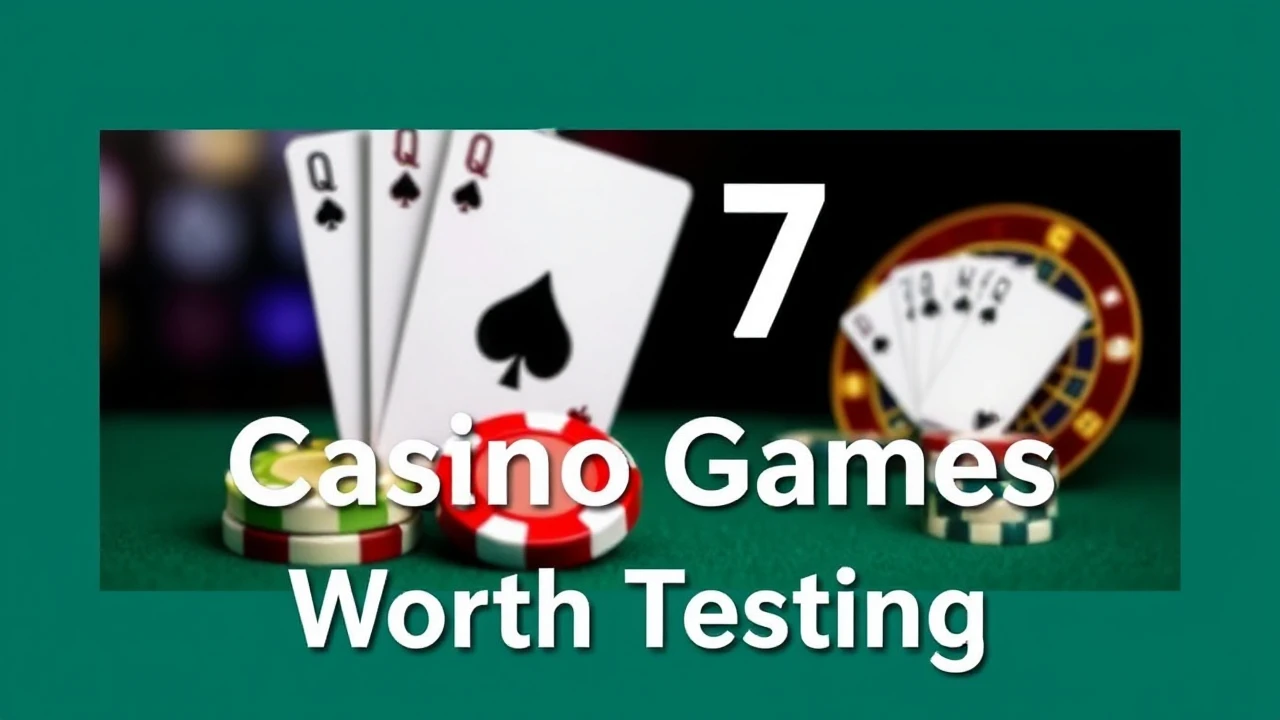 Top 7 Casino Games Worth Testing