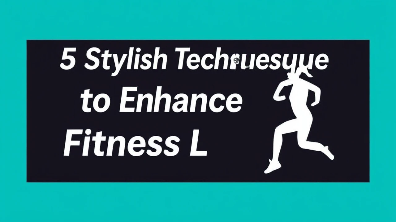 5 Stylish Techniques to Enhance Your Fitness Lifestyle