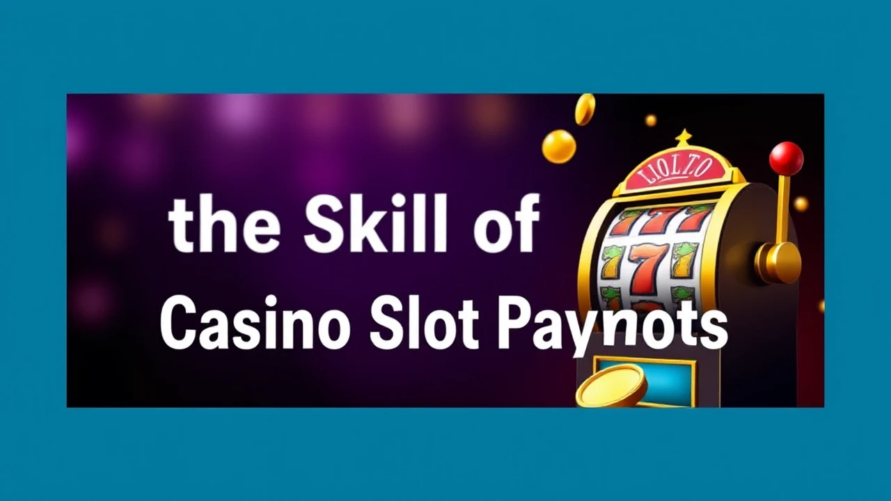 Perfecting the Skill of Casino Slot Payouts
