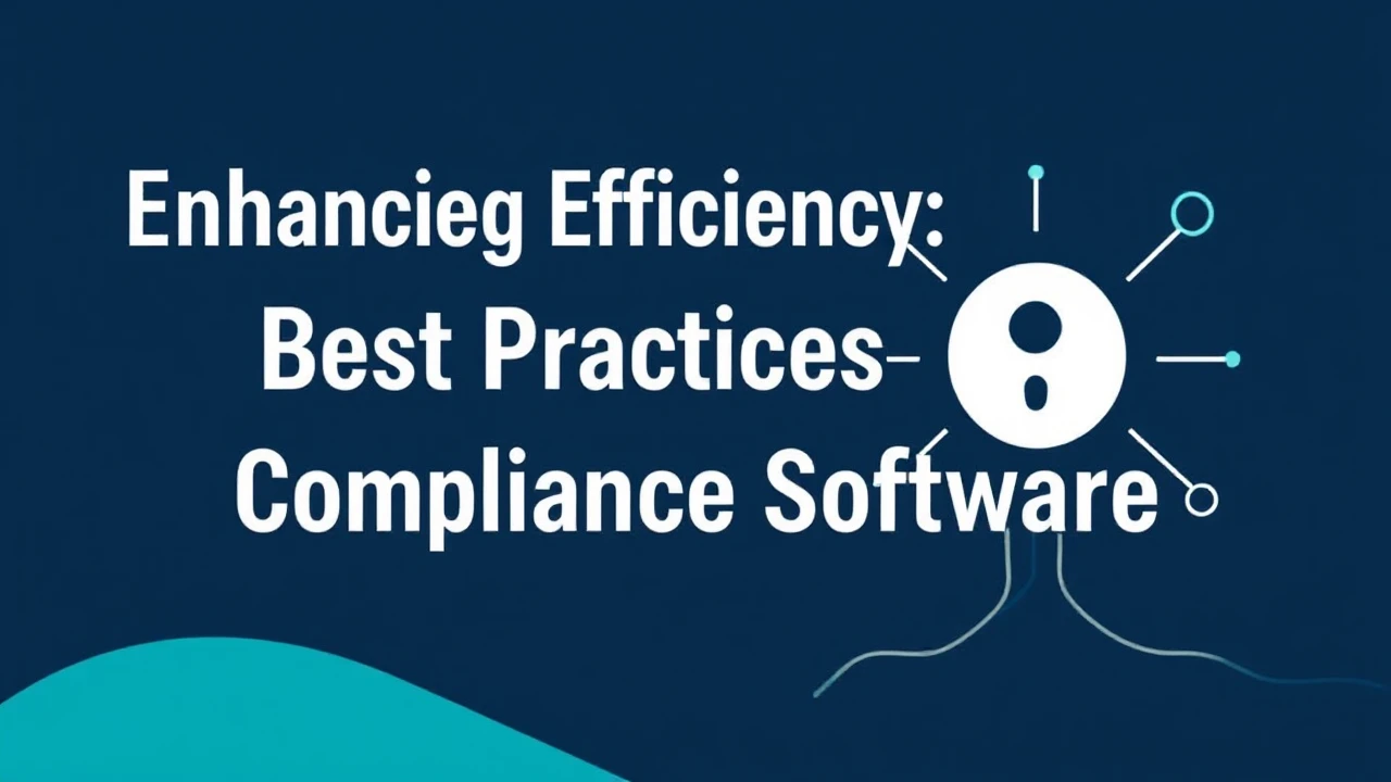 Enhancing Efficiency: Best Practices for Leveraging Compliance Software