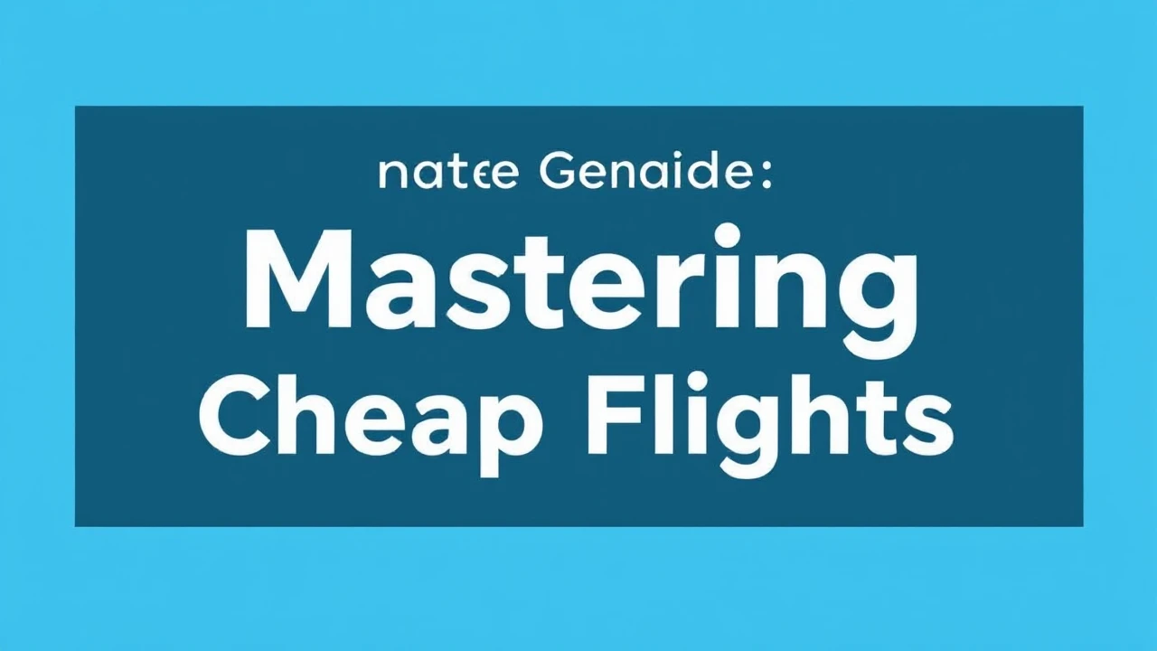 Ultimate Guide on Scoring Deals: Mastering Cheap Flights