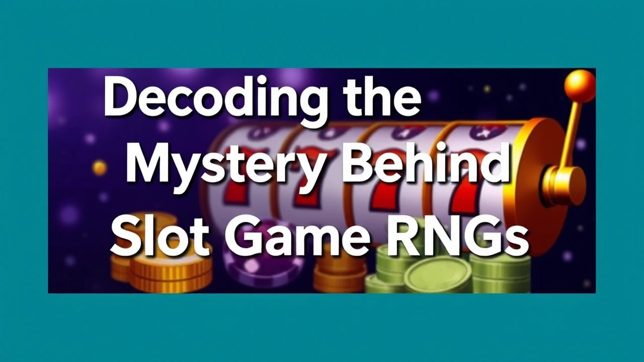 Decoding the Mystery Behind Slot Game RNGs