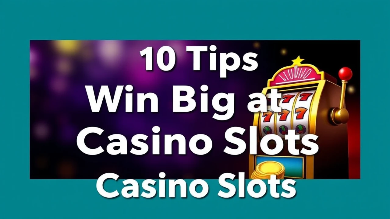 Top 10 Tips to Win Big at Casino Slots