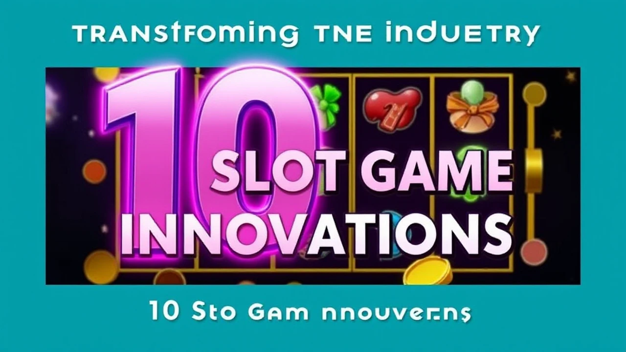 Transforming the Industry: 10 Slot Game Innovations