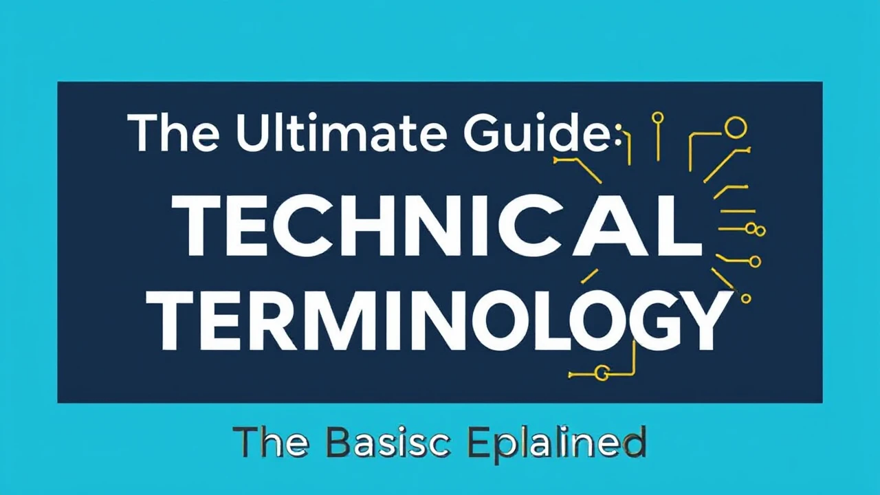 The Ultimate Guide Technical Terminology: The Basics Explained