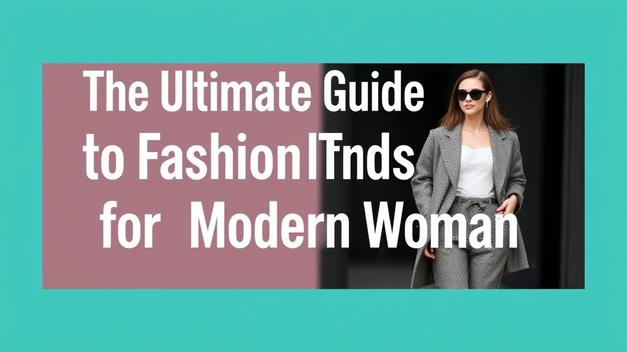 The Ultimate Guide to Fashion Trends for the Modern Woman