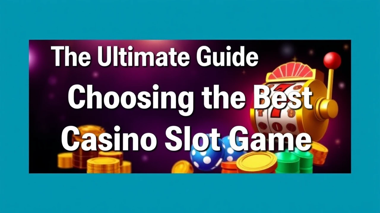 The Ultimate Guide to Choosing the Best Casino Slot Game