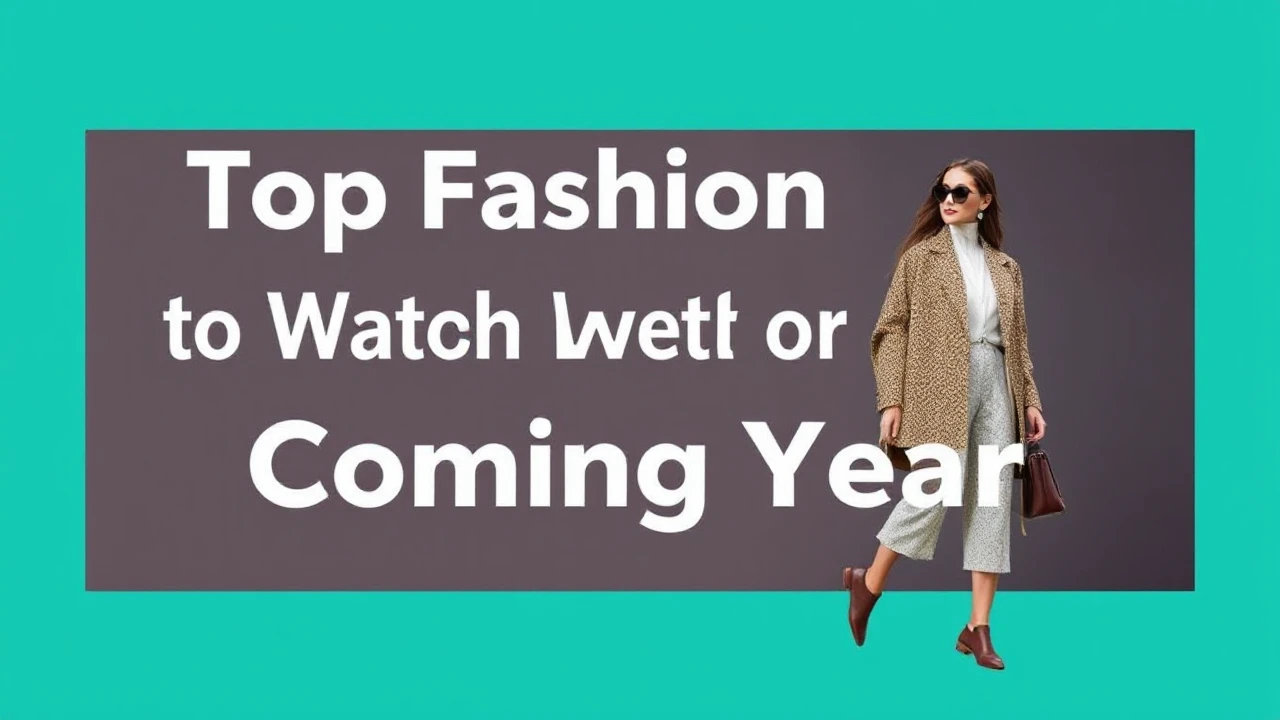 Top Fashion Trends to Watch Out for in the Coming Year