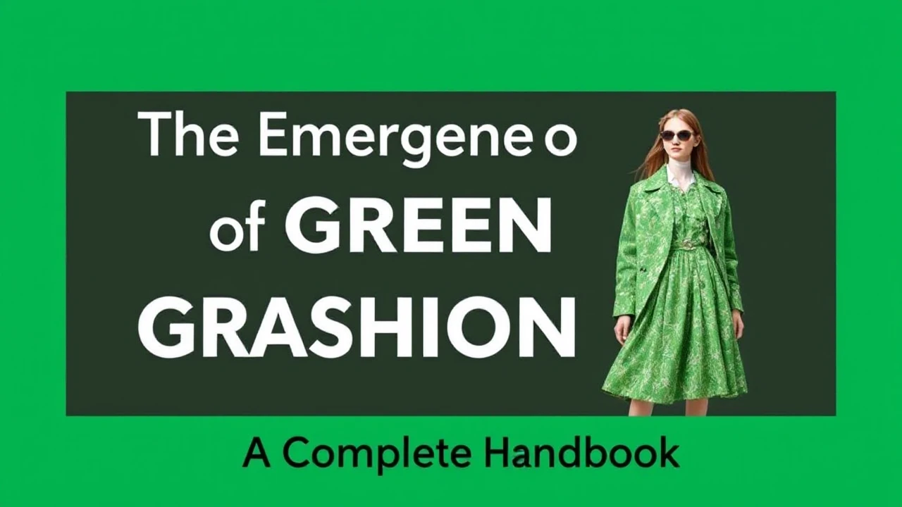 The Emergence of Green Fashion: A Complete Handbook