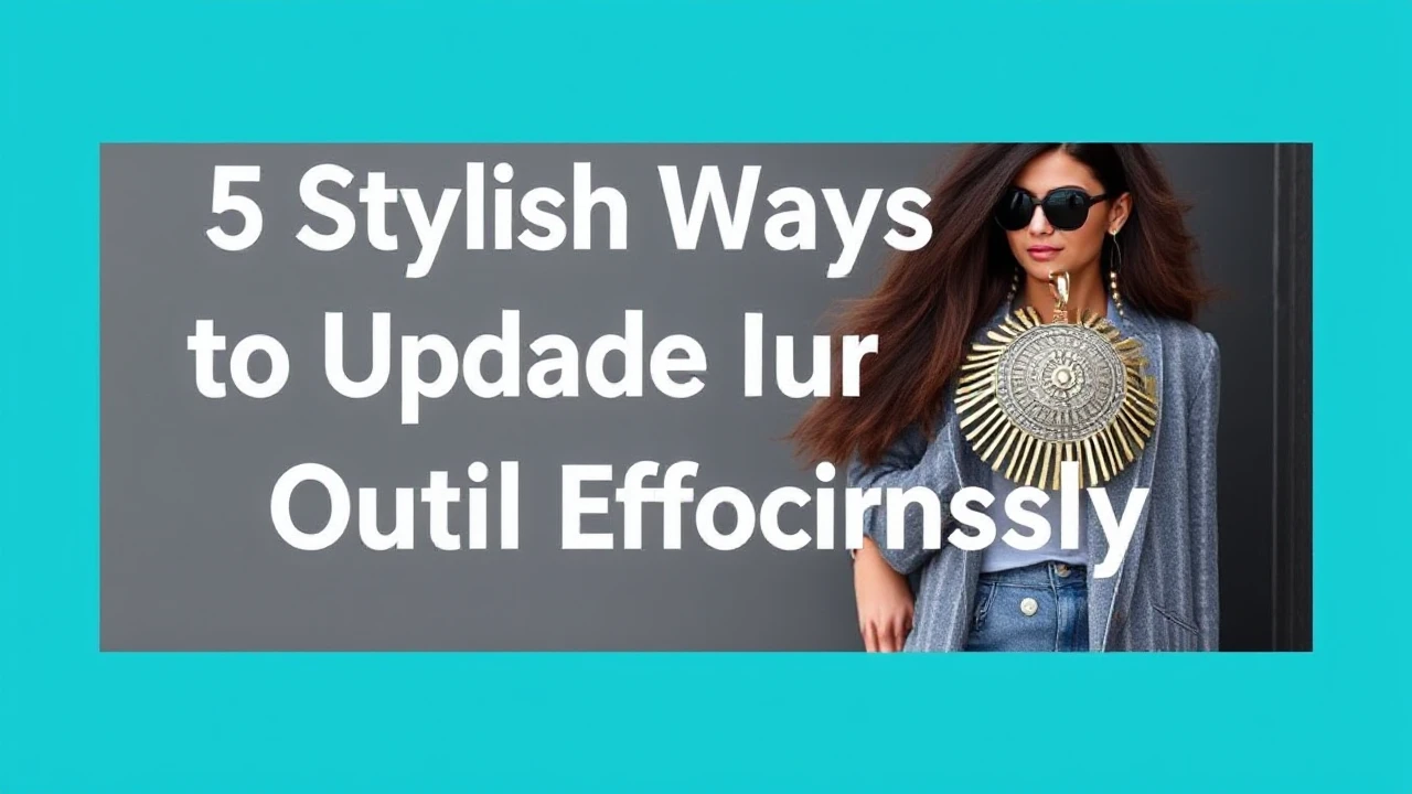 5 Stylish Ways to Upgrade Your Outfit Effortlessly