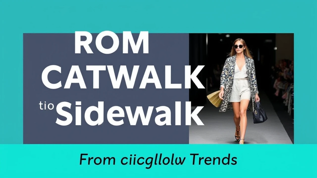 From Catwalk to Sidewalk: Fashion Forward Tips
