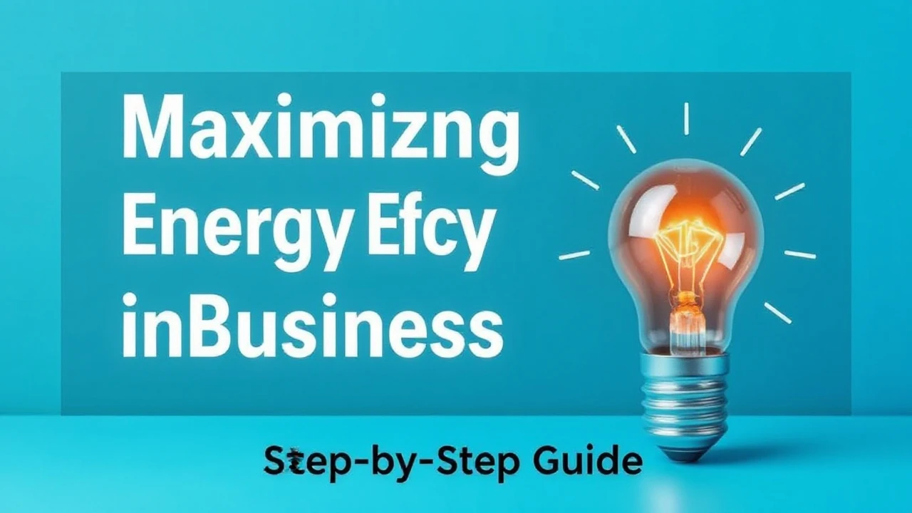 Maximizing Energy Efficiency in Your Business: A Step-by-Step Guide