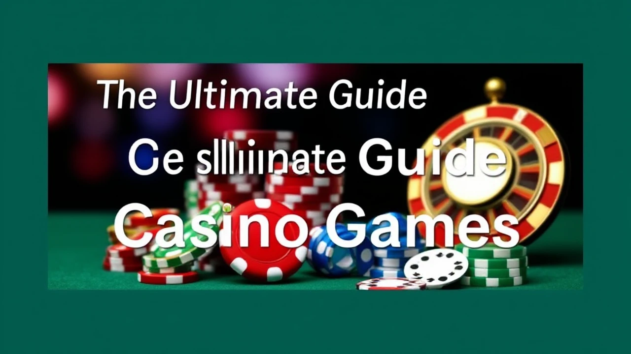 The Ultimate Guide Casino Games: Strategies and Advice
