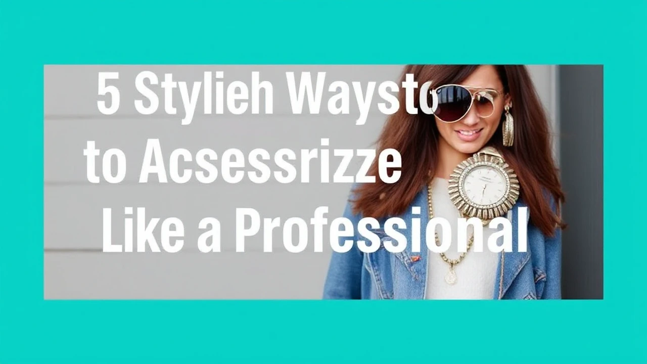 5 Stylish Ways to Accessorize Your Outfit Like a Professional