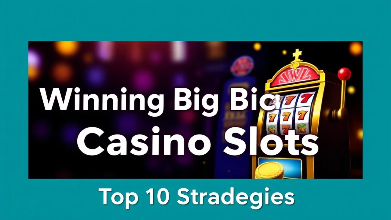 Conquering the Art of Winning Big at Casino Slots: Top 10 Strategies