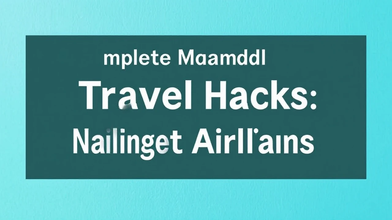 Complete Manual on Travel Hacks: Nailing Budget Airfare
