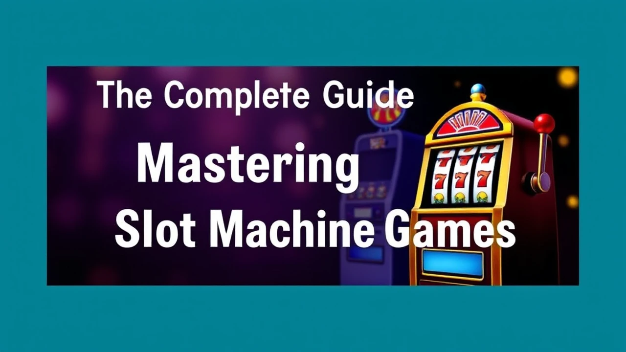 The Complete Guide to Mastering Slot Machine Games