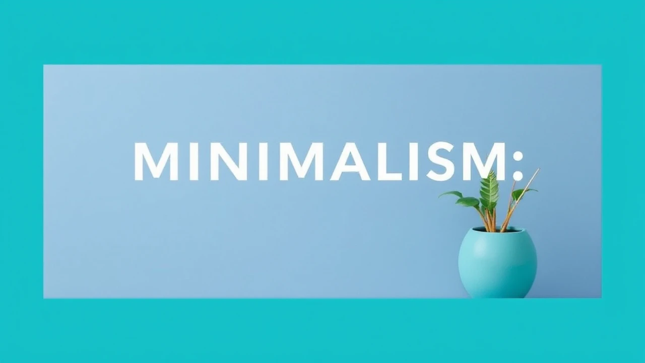 Welcoming Minimalism: A Key to Simplifying Your Lifestyle