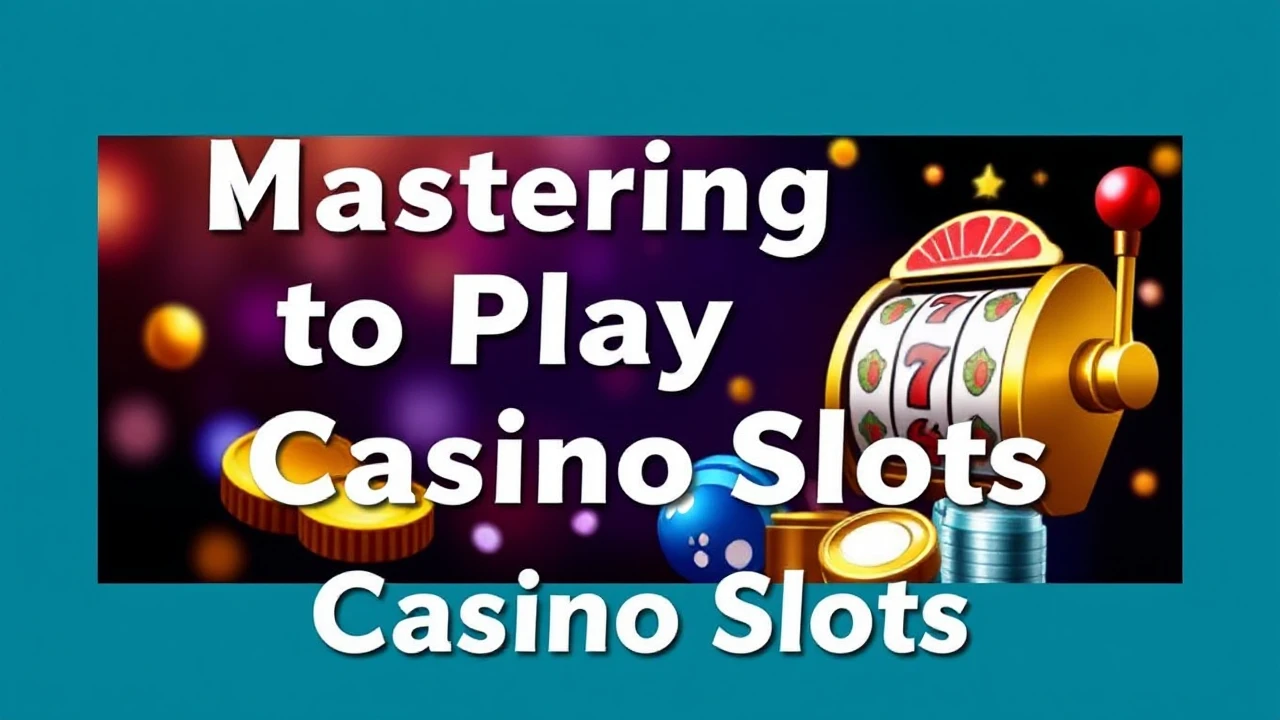 Mastering to Playing Casino Slots