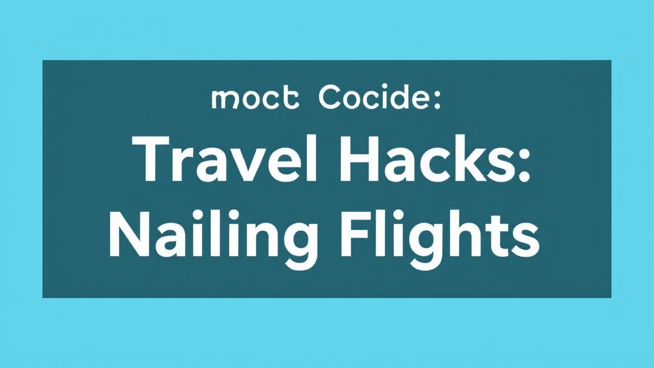 Ultimate Guide on Travel Hacks: Nailing Cheap Flights