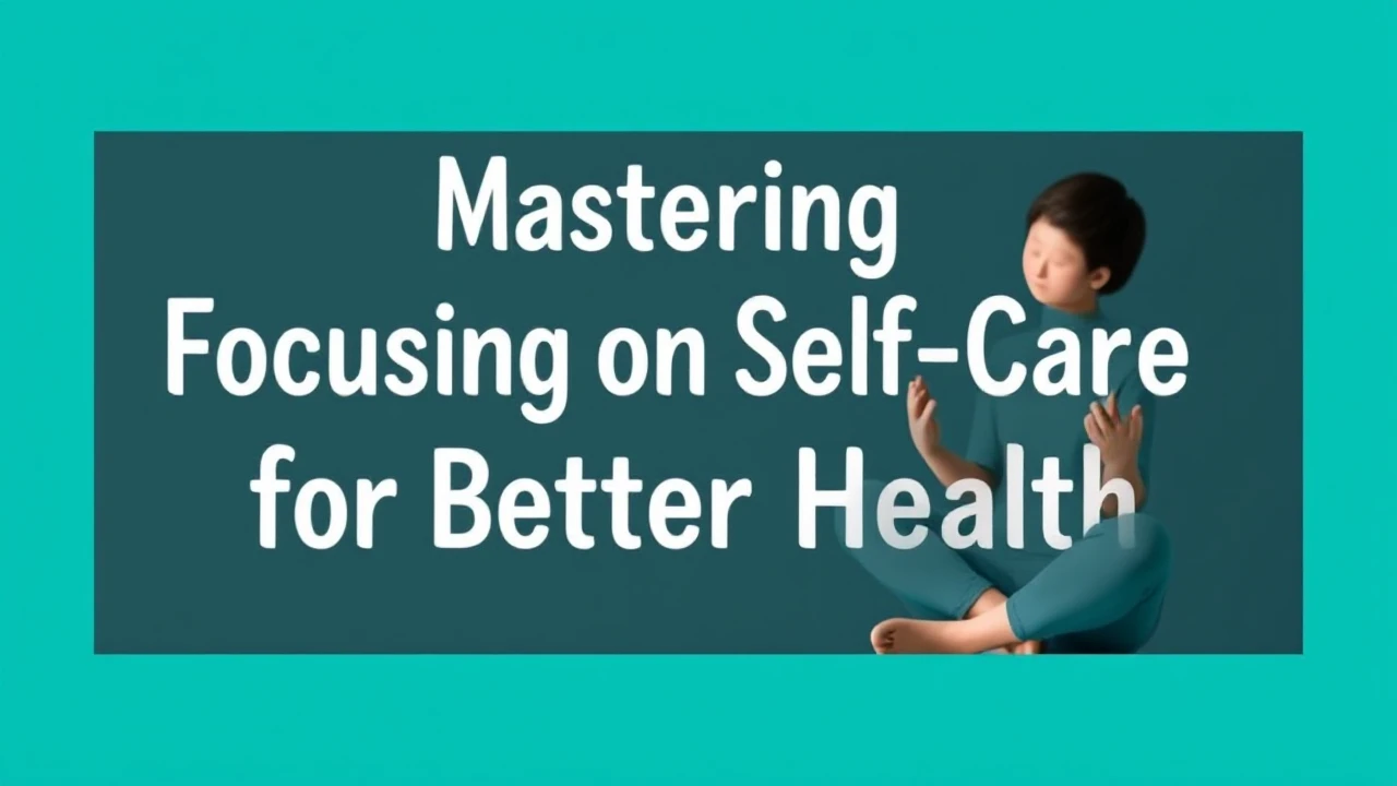 Mastering Focusing on Self-Care for Better Health