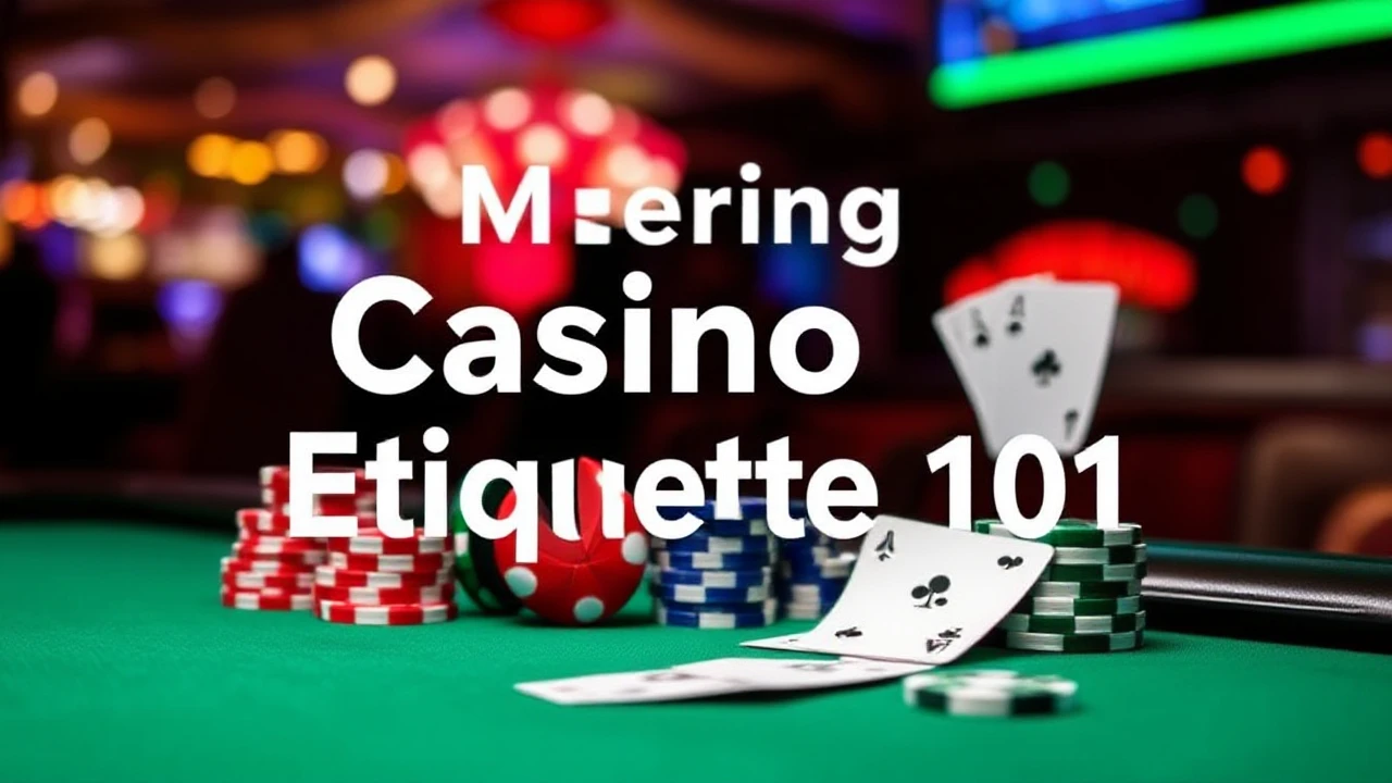 Mastering Casino Etiquette 101: Essential Dos and Don'ts for Beginner Players