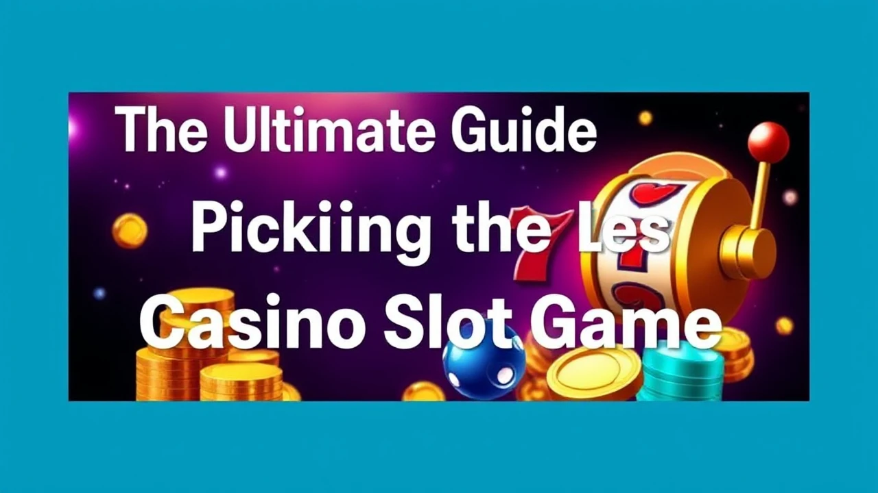 The Ultimate Guide for Picking the Best Casino Slot Game