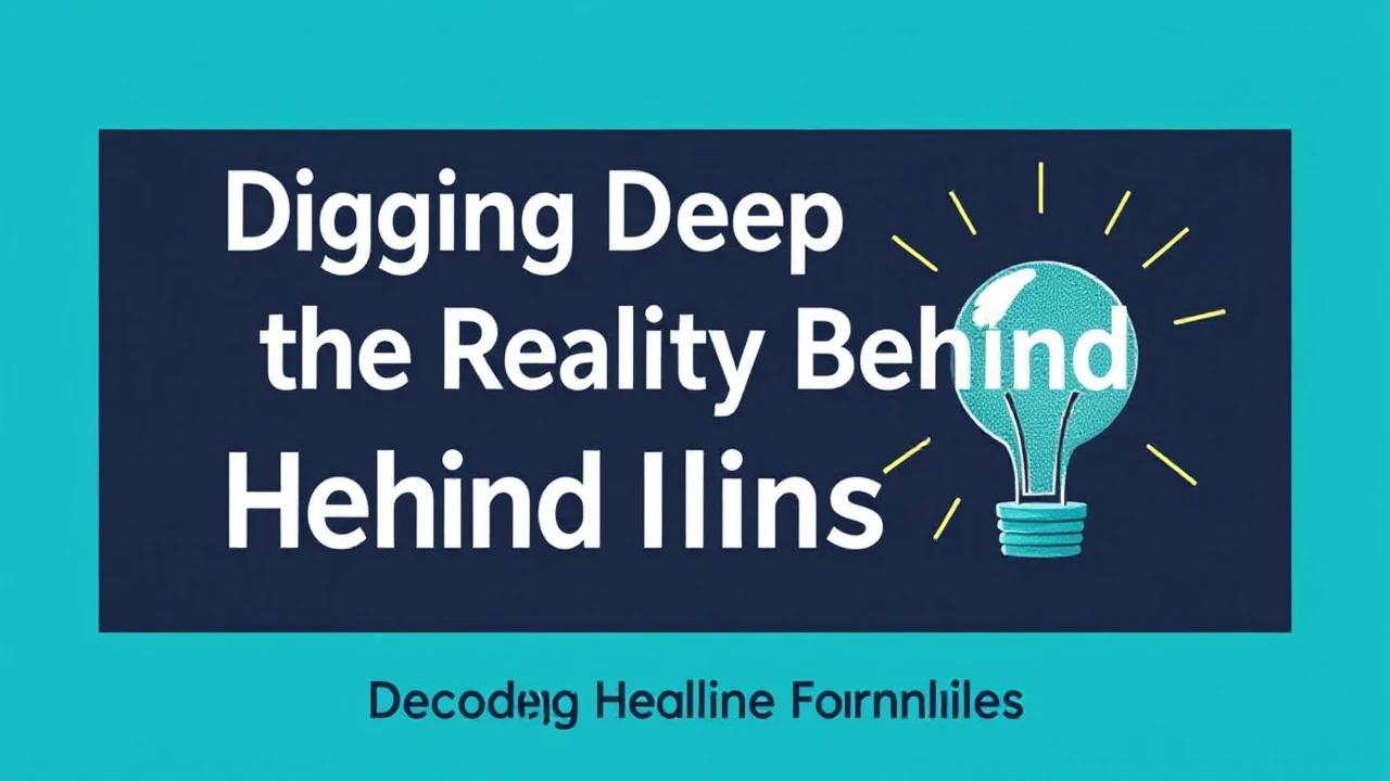 Digging Deep into the Reality Behind Headlines: Uncovering Insights