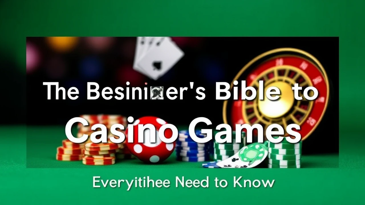 The Beginner's Bible to Casino Games: Everything You Need to Know